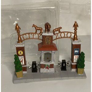 Retired Lemax City Zoo Front Entrance Christmas In The City 2008-2013 83702 New